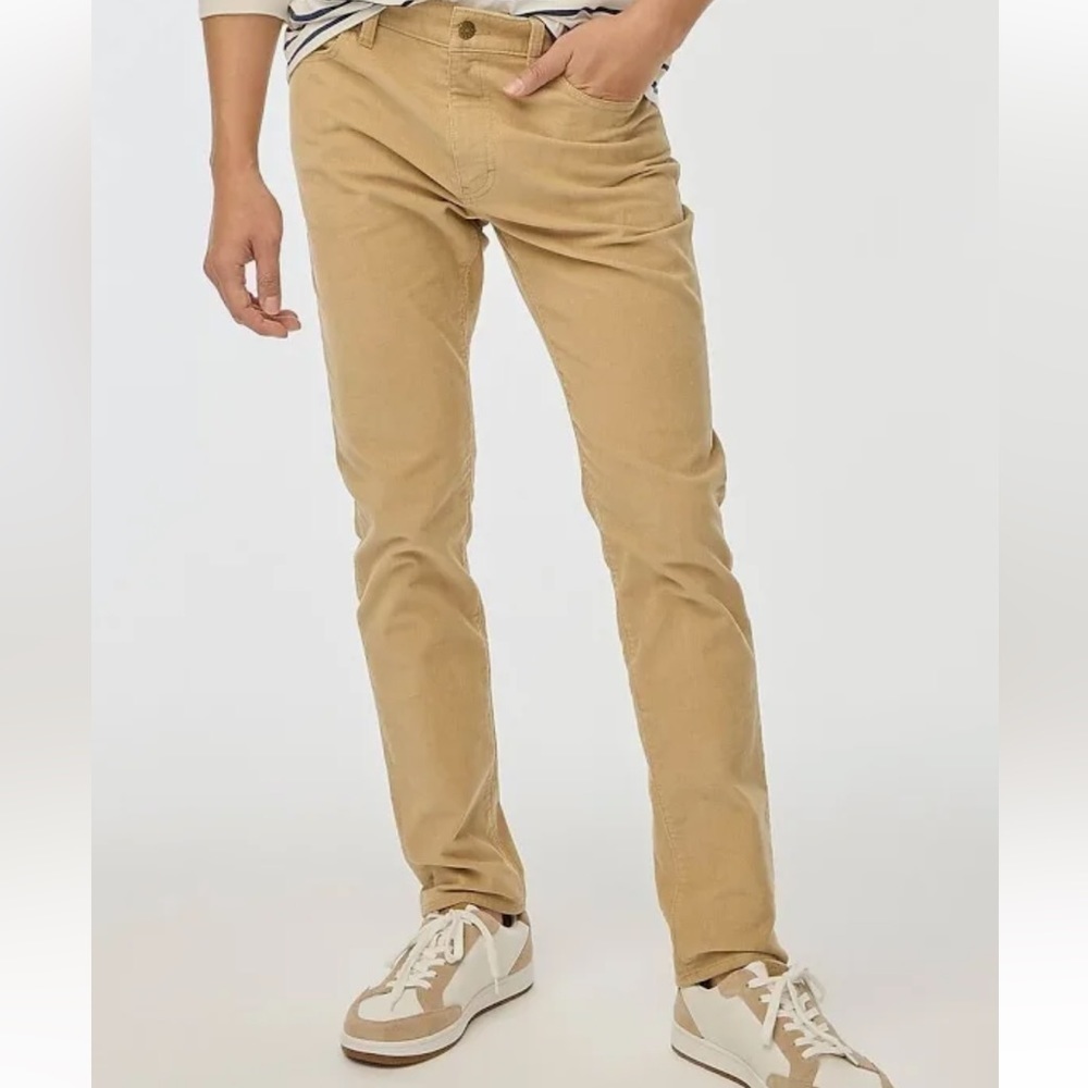 J. Crew Mercantile Flex Slim fit British Khaki corduroy pants W30 X L32 men’s